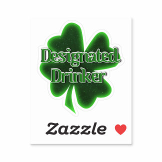 Designated Drinker St. Patrick's Day Sticker
