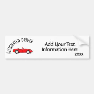 Designated Driver Bumper Sticker