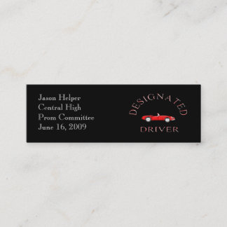 Designated Driver Business Card