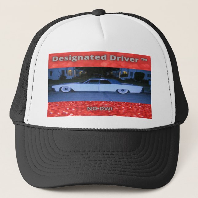 Designated Driver Lincoln Continental Trucker Hat (Front)