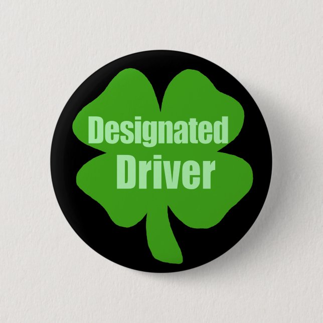 Designated Driver Pinback Button (Front)