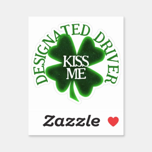 Designated Driver St Patricks Day Sticker