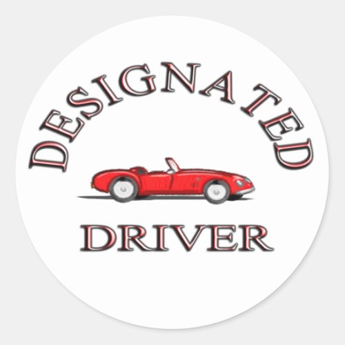 Designated Driver Sticker