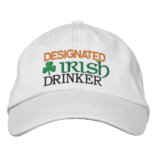 Designated Irish Drinker Embroidered Baseball Hat