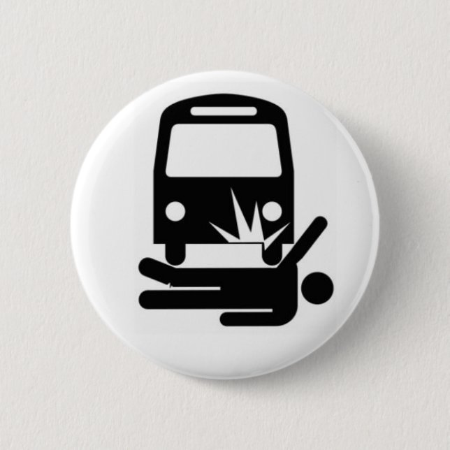 Designated Man Under The Bus Pinback Button (Front)