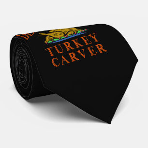 Designated Turkey Carver Thanksgiving Tie