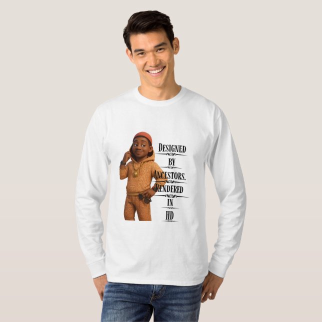 Designed By Ancestors,Pixarstyle 3D T-Shirt (Front Full)