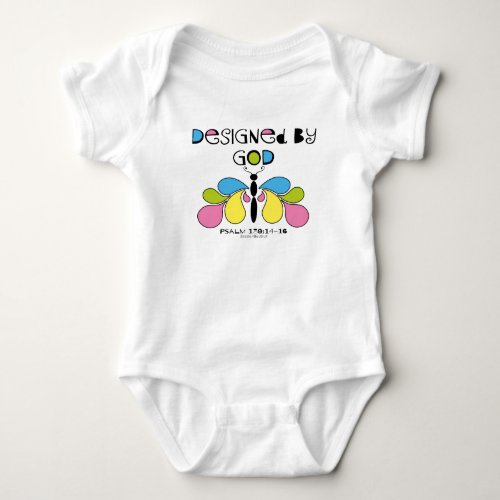 Designed By God Abstract Butterfly Baby Tees Baby Bodysuit