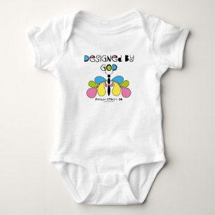 Designed By God Abstract Butterfly Baby Tees/ Bodysuit