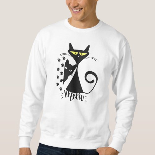 Designed by my annoying cat brother sweatshirt