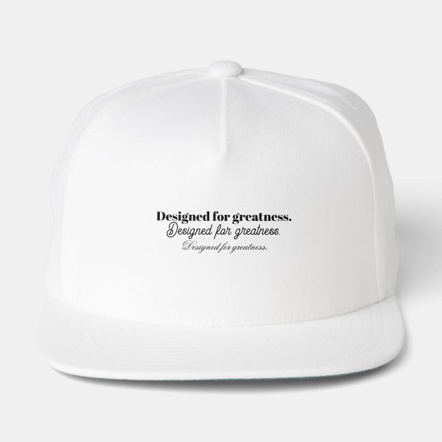 Designed for Greatness Hat | Triple Vertex (Front)