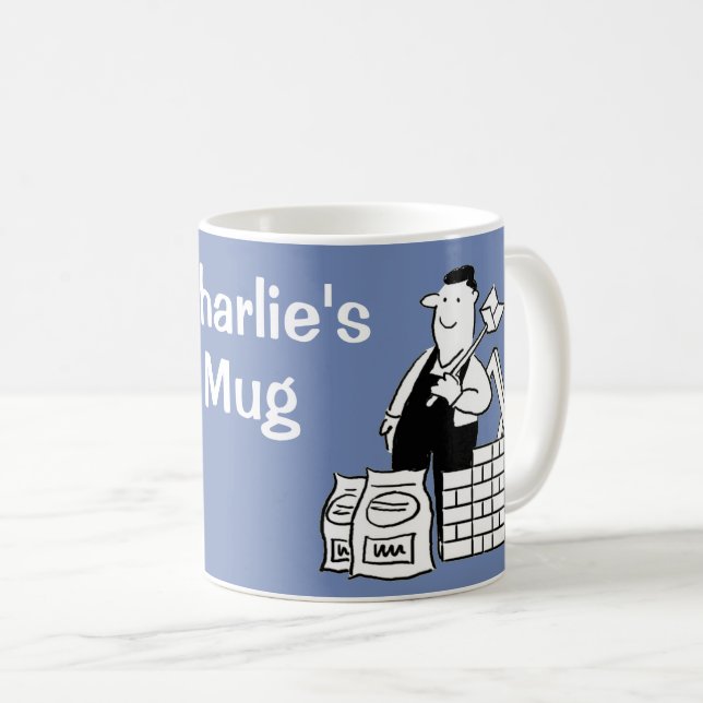 Designed for the Builder. Funny Builders Coffee Mug (Front Right)