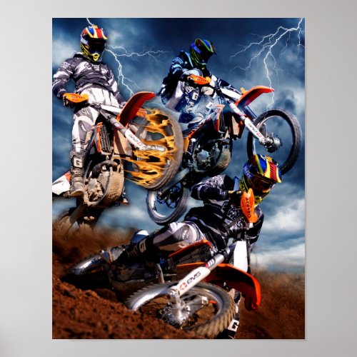 Designed Motocross poster