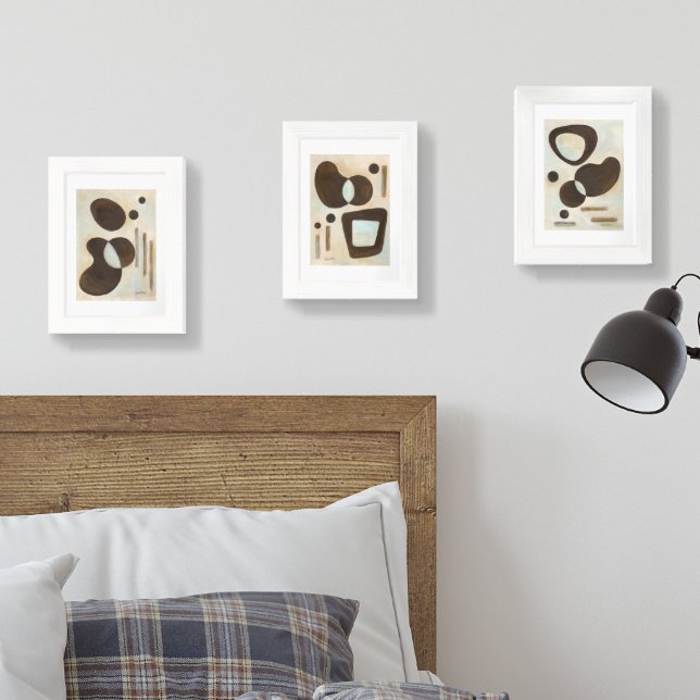 "Designed Stains" Abstract Art 5x7 Print Set (Bedroom)