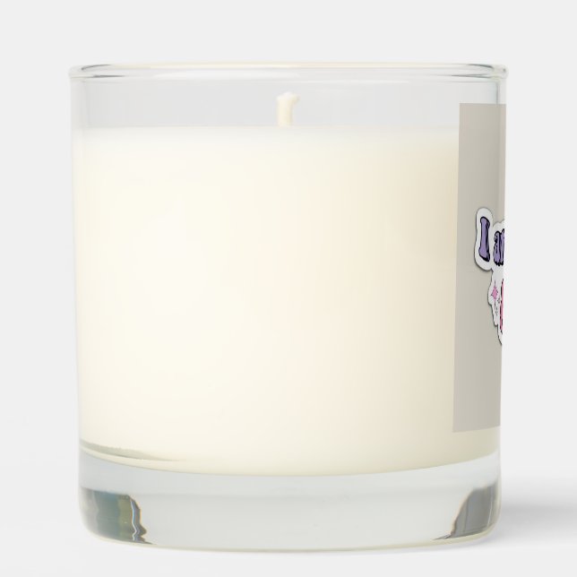Designed vanilla candle-candle scented candle (Front)