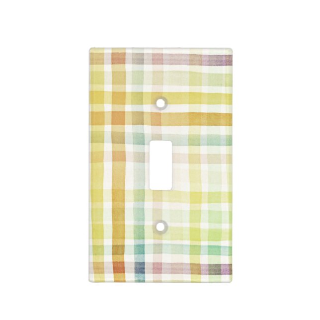 Designed watercolor art background, texture 2 light switch cover (Front)