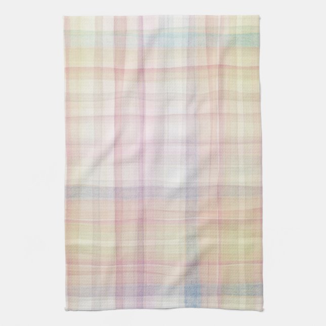 Designed watercolor art background, texture towel (Vertical)