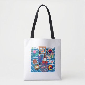 designed with a korean touch,culture and tradition tote bag