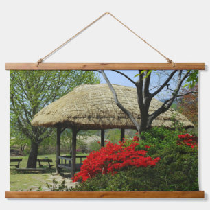 Designed with a photograph of South Korea, horizon Hanging Tapestry