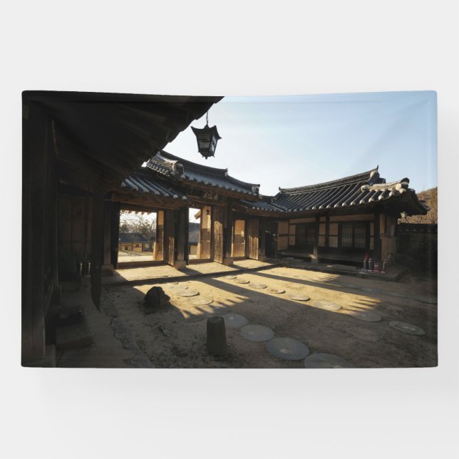 Designed with a photograph of South Korea, Printed Banner (Horizontal)
