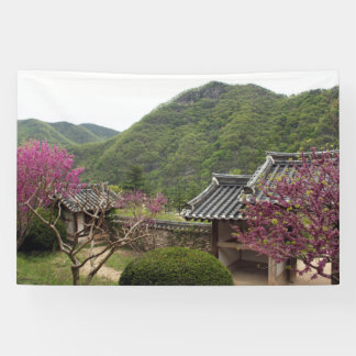 Designed with a photograph of South Korea, Printed Banner