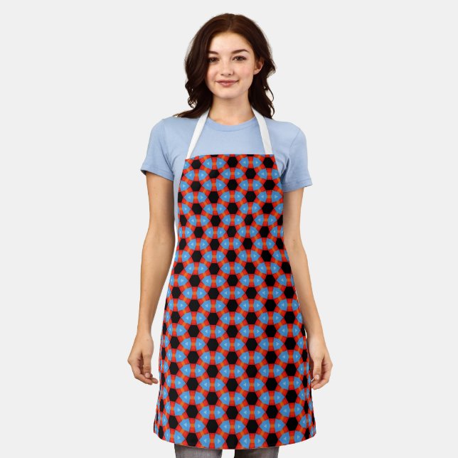 Designer Abstract Pattern Apron (Worn)