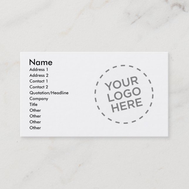 Designer Accountant Business Card (Front)