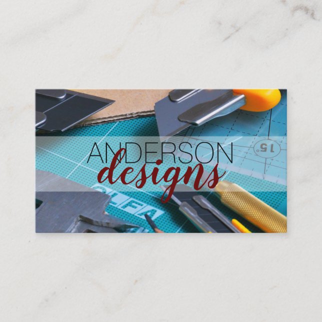 Designer | Architect | Content Creator Business Card (Front)