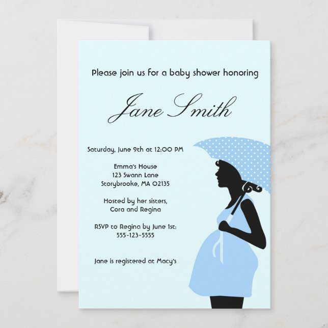 Designer Baby Shower Invitation (Front)