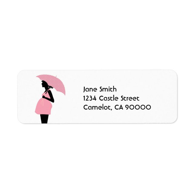Designer Baby Shower [Pink] Label (Front)