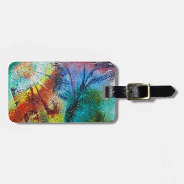 Designer baggage tag by Viktor Tilson (Front Horizontal)