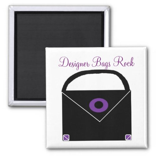 Designer Bags Rock Magnet