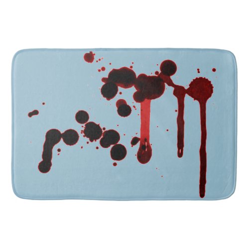 Designer Blood Splatter Bathroom Mat