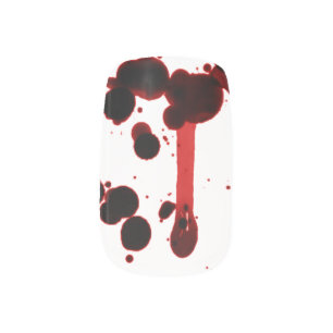 Designer Blood Splatter—Nail Art Minx Nail Art