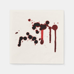 Designer Blood Splatter Napkins