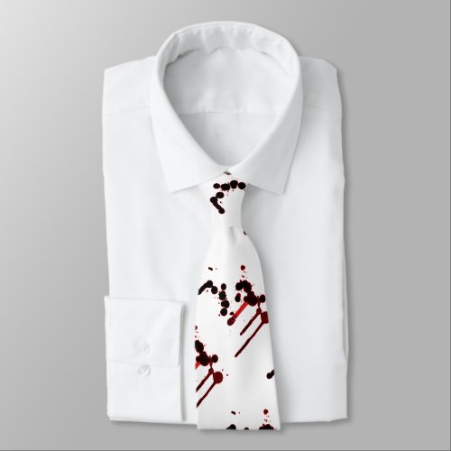 Designer Blood Splatter Neck Tie
