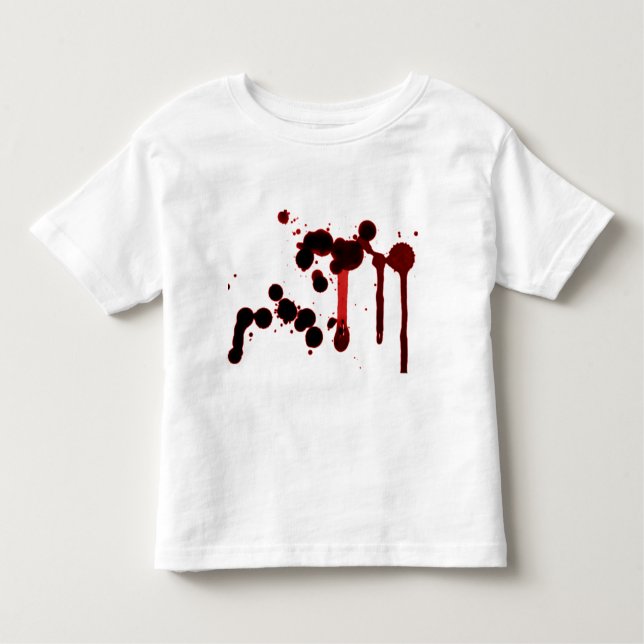 Designer Blood Splatter Toddler T-shirt (Front)