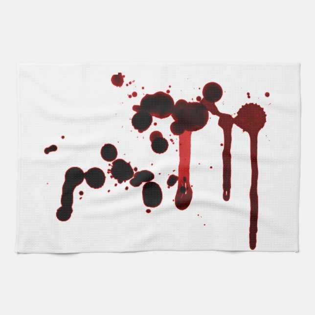 Designer Blood Splatter Towel (Horizontal)