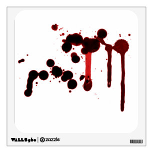 Designer Blood Splatter Wall Decal