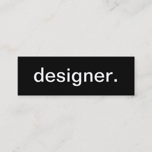 Designer Business Card
