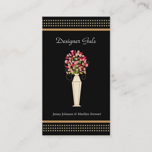 Designer Business Cards - Black &amp; Gold