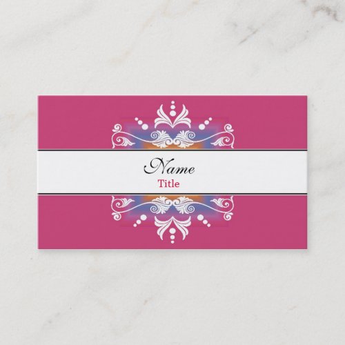 Designer Business Cards::Colorful Flourishes