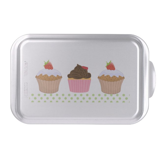 Designer Cake Pan with Cupcakes (Front)