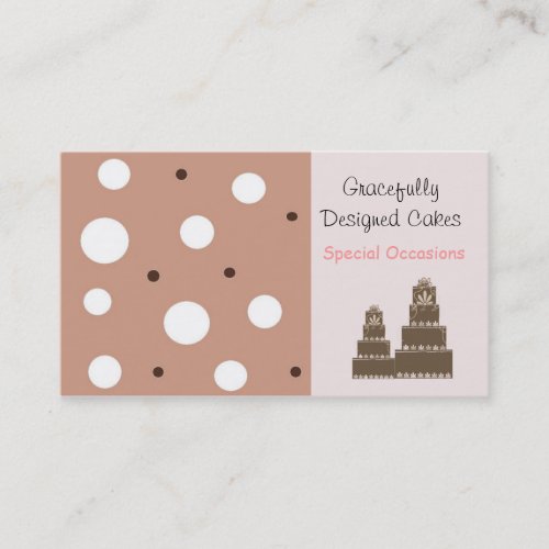 Designer Cakes Business Card Template