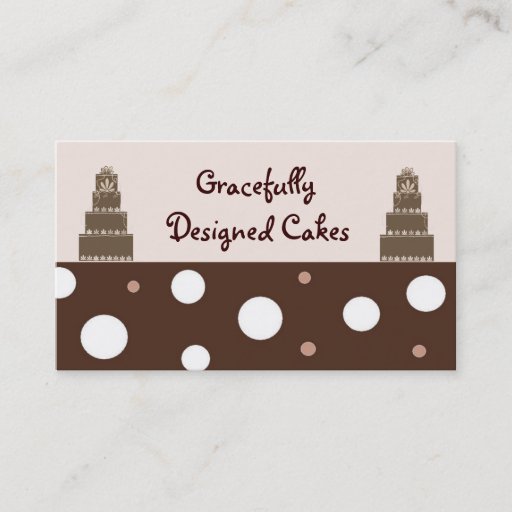 Customizable Designer Cakes Business Card Template