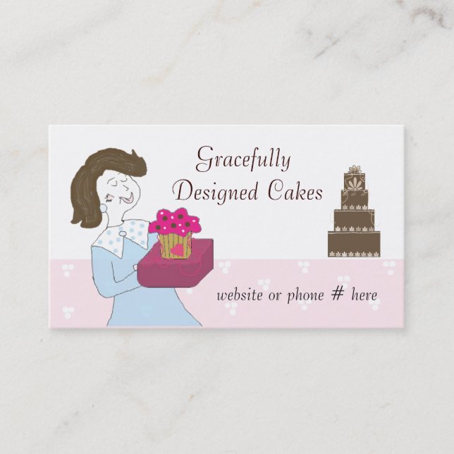 Designer Cakes Business Card (Front)