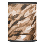 Designer Camo in Beige and Burnt Sienna Lamp Shade (Left)