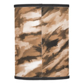 Designer Camo in Beige and Burnt Sienna Lamp Shade (Back)