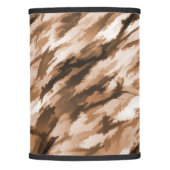Designer Camo in Beige and Burnt Sienna Lamp Shade (Front)