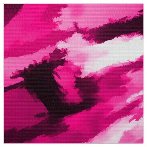 Designer Camo in Hot Pink Fabric